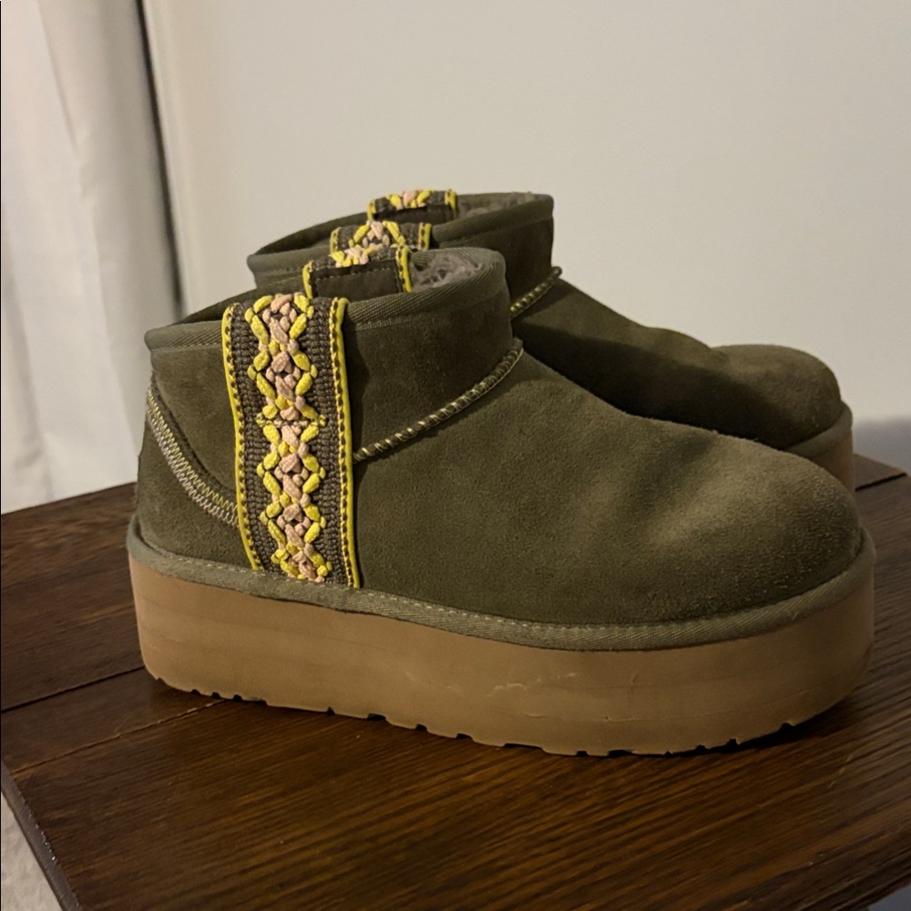 UGG Green Platform Boots